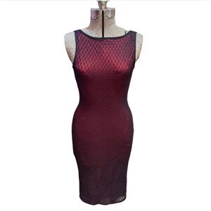 So Vintage classic Bebe lace overlay tango dress